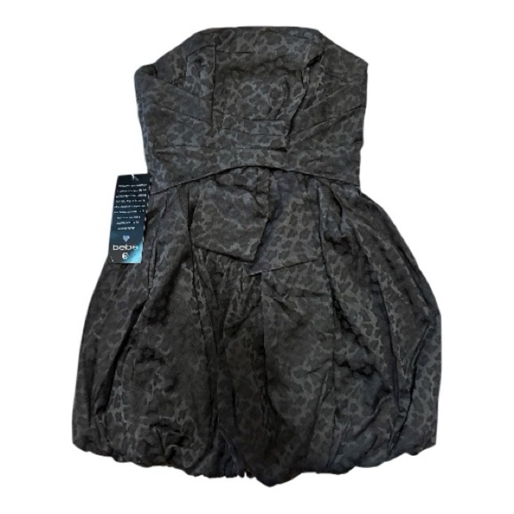 Bebe Y2K Strapless Black Dress